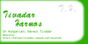 tivadar harmos business card